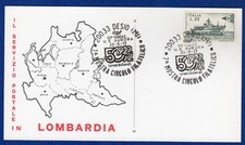 italia-CART. AFF. 25 L. GIOR. FRAN.  "50° U.S. AURORA" da DESIO(MI) il 23-9-1972