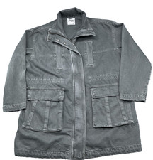 Giacca parka denim oversize