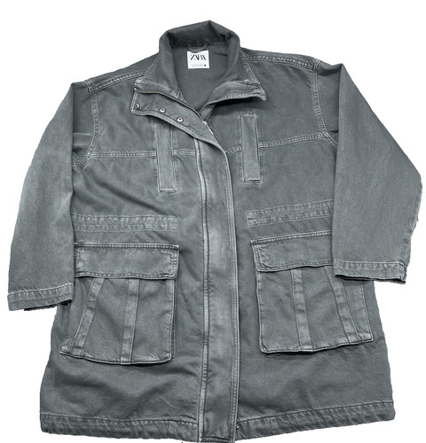 Giacca parka denim oversize