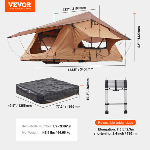 Vevor tenda tetto - vevor,