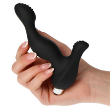 Vibratore Stimolatore Anale Prostata Uomo Vibrante Dildo Silicone Nero Morbido