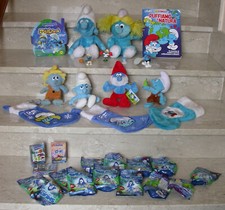 Lotto Puffi Smurfs peyo peluche personaggi pvc calze natale vintage varie