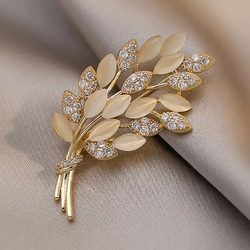Spilla donna piuma diamante - donna,