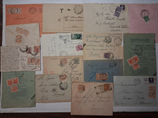 n.15 affrancature tassate come da scansione (3% del val. di catalogo)