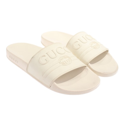 Gucci slides euro bianco - gucci, 39,5