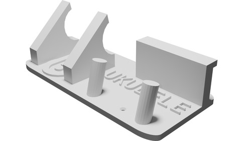 Supporto parete per ukulele - da,
