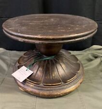 Alzatina piedistallo in legno scolpito e dorato epoca XIX secolo