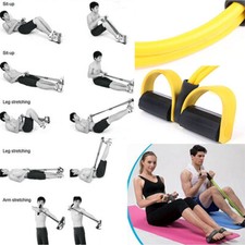 ATTREZZO ELASTICO PILATES FITNESS PULL X ESERCIZI ALLENA BRACCIA GAMBE SPALLE