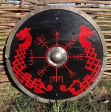 Scudo tondo in legno vichingo