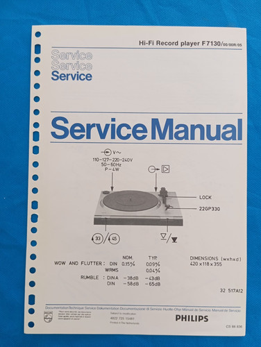 Philips f7130 record - f7130,