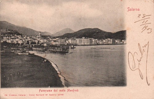 Salerno panorama dal molo - panorama,