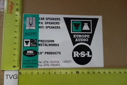 Vecchio adesivo hifi audio - adesivo,