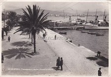 LA SPEZIA - Passeggiata C.Morin e Pontili d'Imbarco 1947