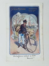 Cartolina Scuola militare Reparto Ciclisti Bicicletta Poggi guerra mondiale 