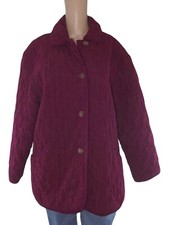 Giubbotto Da Donna Cappotto Rosso Bordeaux Trapuntato Taglia S Small