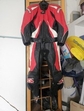 tuta moto pelle divisibile