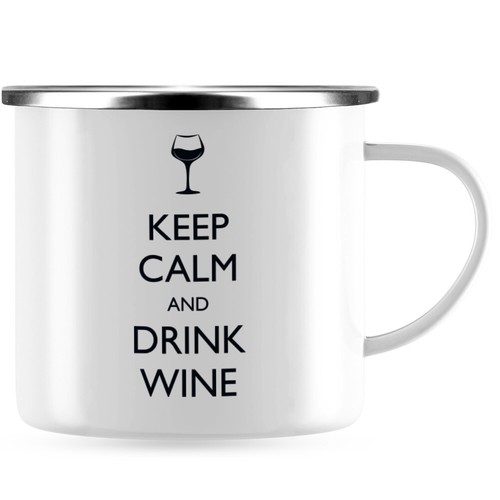 Mantieni calma bevi vino - la,