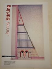 Disegno Neue Staatsgalerie Stoccarda JAMES STIRLING STAMPA FOTO ARCHITETTURA 