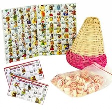 Tombola Napoletana Set Completo 48 Cartelle Tabellone Numeri Gioco Natale