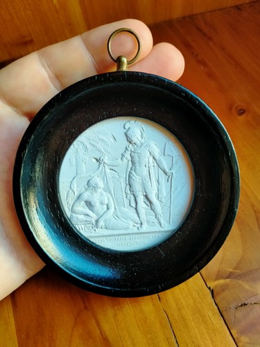 Medaglia bassorilievo gesso - bassorilievo,