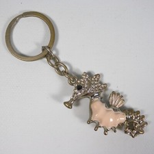 PORTACHIAVI PORTA CHIAVI CAVALLUCCIO MARINO SMALTO SILVERPLATE BRILLANTI VINTAGE