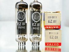 2x EZ81 6V4 U709 VALVO NUOVO