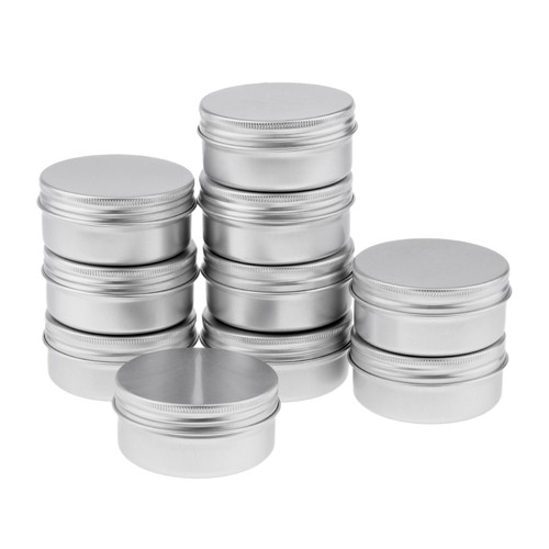 10x 50ml tondo alluminio