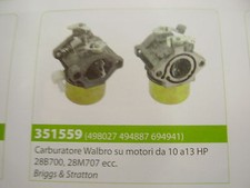 Carburatore motore briggs - carburatore, &