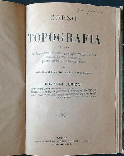 Corso topografia tavole - corso, di