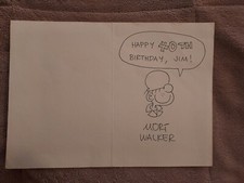 Biglietto compleanno firmato