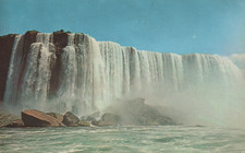 CARTOLINA  NIAGARA FALLS ONTARIO CANADA HORSESHOE FALLS VACANZA VIAGGIATA 1972