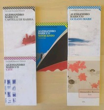 Alessandro Baricco Novecento Castelli Rabbia City Oceano Mare Seta Lotto 5 Libri