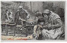 Cartolina Litografica originale del 1901 ill. Basilio Cascella Napoli e Maruzze