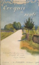 Croquis route silhouettes - de, route.