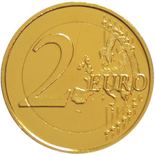 2 euro Lituania placcato oro