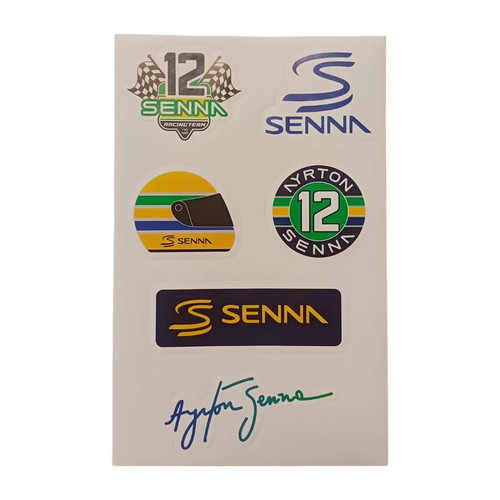 Set sticker ayrton senna - set,