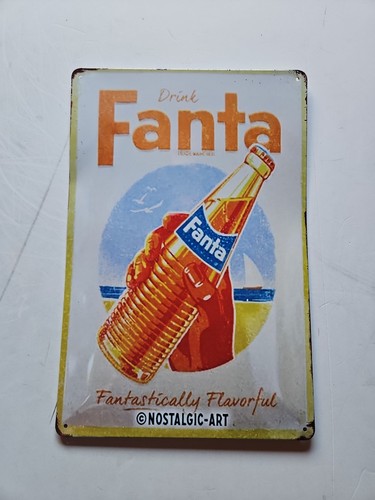 Fanta targa metallica stile - targa,