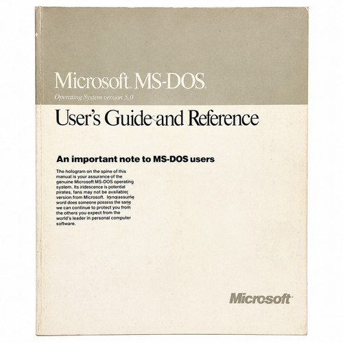Microsoft dos 0 - microsoft, 5.0