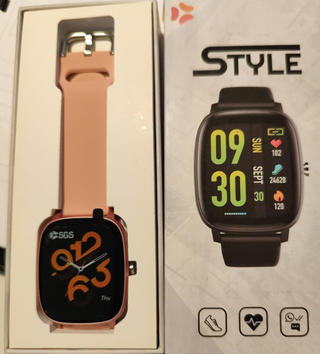 Smartwatch sgs style - rosa, o