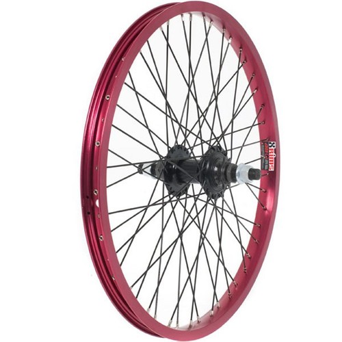 Ruota bmx anteriore rossa - ruota,