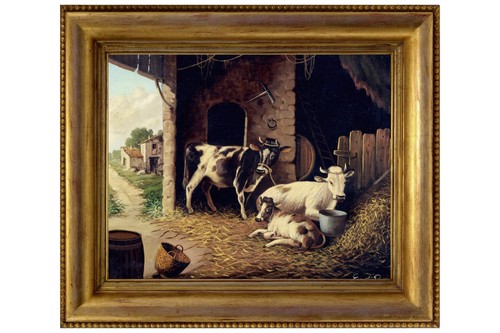 Ernesto pisani scena rustica - scena,