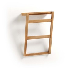 Porta Asciugamani Parete OK BUSINESS in Legno Massello Design Naturale 40x20x63