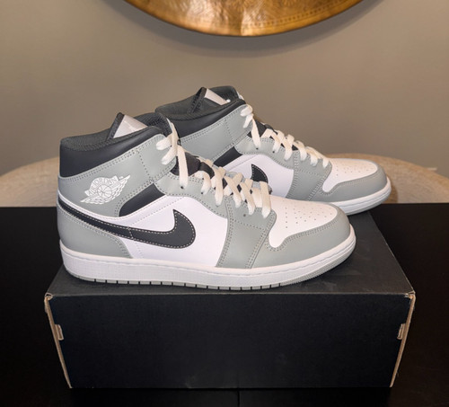 Jordan mid light grigio fumo - jordan,