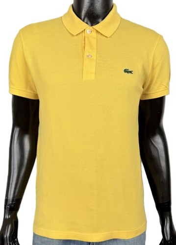 Lacoste polo uomo gialla slim - polo,