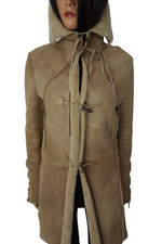 Elegante cappotto di agnello PATRIZIA PEPE taglia 36 shearling pelliccia di agnello Italy