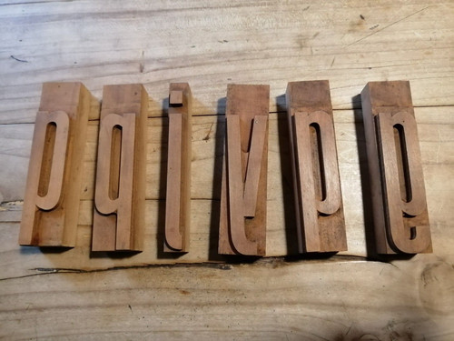 Caratteri tipografici legno - tipografici,