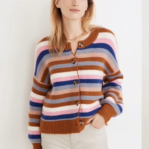 Maglione cardigan righe - cardigan, a