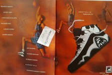 GRANT HILL 1995 FILA VINTAGE PUBBLICITÀ ADVERTISING WERBUNG ITALIAN CLIPPING