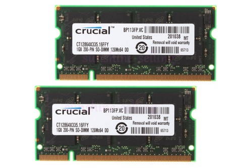 Crucial 1 gb ddr - 2, x