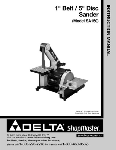 Delta shopmaster sa150 - delta,